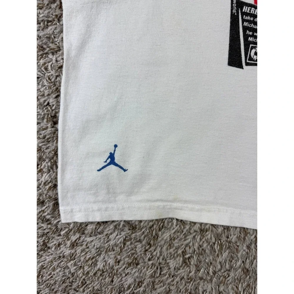 Nike Air Jordan 11 Low IE White Argon Blue 2007 Advertising T-Shirt XXL